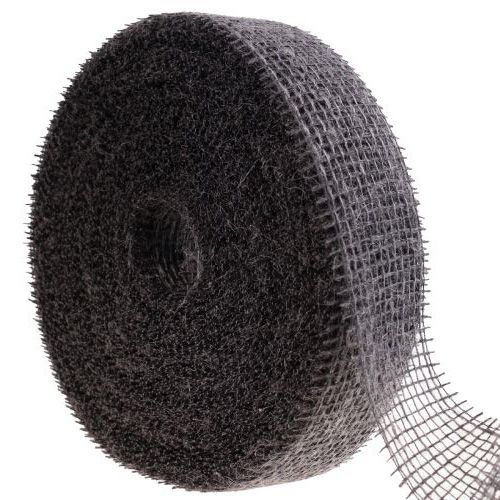 Floristik24 Jutebånd nettbånd dekorativt bånd jute brun taupe 5 cm 40 m