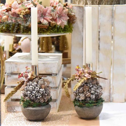 Floristik24 Julepyntkegler til oppheng av juletrepynt Ø10cm