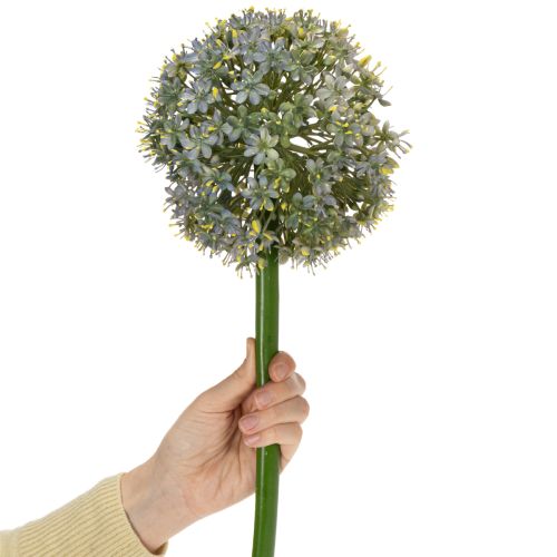 gjenstander Kunstig Allium-blomstrende gren, naturtro utseende, 90 cm