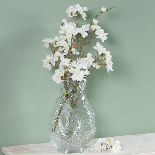 gjenstander Glassvase i dekorativ fiskeform for harmonisk romdesign, 24,5 cm