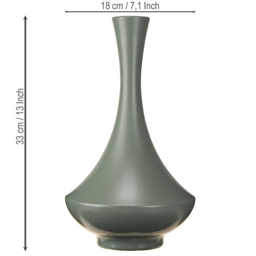 gjenstander Vase med elegant buet form, moderne interiørdekorasjon, 33 cm