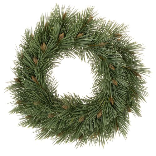 Kunstig krans av furukvistar med små kongler, 40 cm