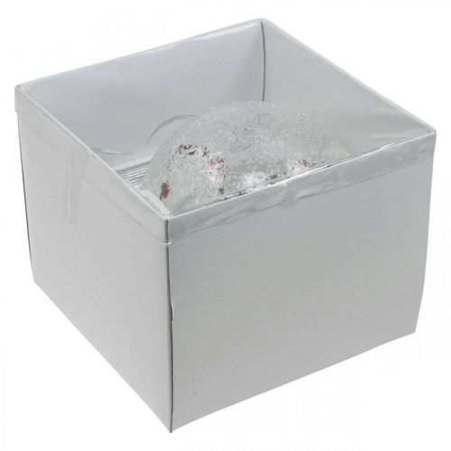 gjenstander LED julekule glass lyskjede hjerter Ø15cm