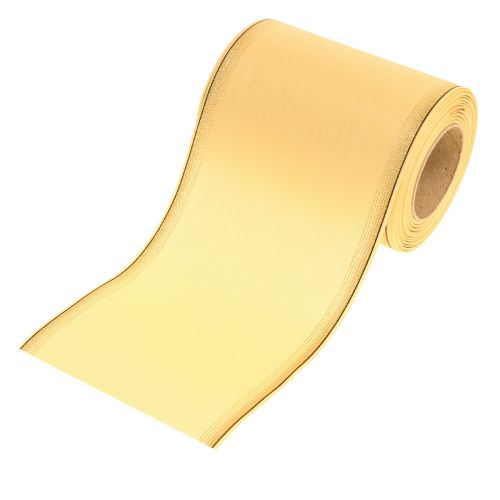 Kransbånd moiré kransbånd gul 125mm 25m