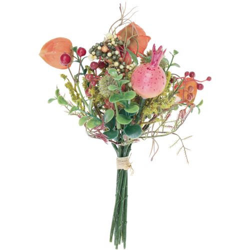 Floristik24 Kunstig blomsterbukett physalis globe tistel granateple dekorasjon 21cm