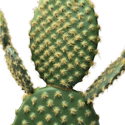 gjenstander Dekorativ kaktus kunstig potteplante piggete pære 64cm