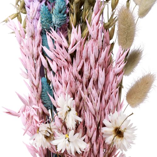 gjenstander Tørket blomsterbukett halmblomster Phalaris korn 58cm