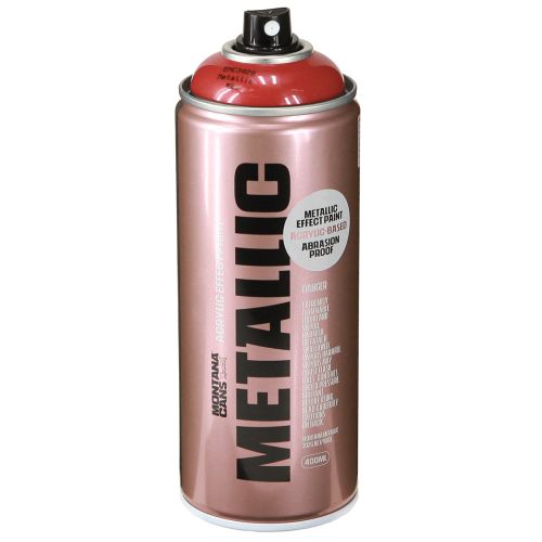 gjenstander Akrylspray metallisk rød Montana Cans effektspray 400ml