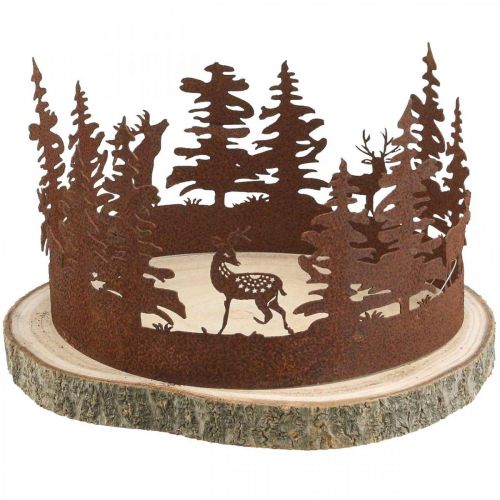 Deer Deco Forest Patina Deco Trebark Naturlig Ø25-27cm