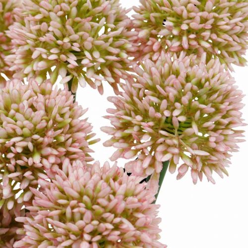 Floristik24 Kunstig blomst allium rosa 38cm kunstig prydløk silkeblomst i haug 12stk