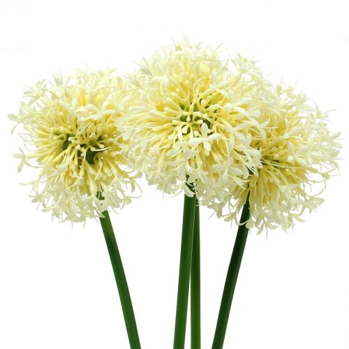 Prydløk Allium kunsthvit 51cm 4stk