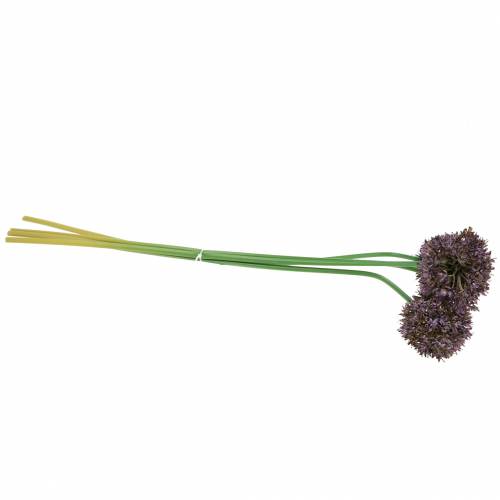 Floristik24 Prydløk Allium kunstig lilla Ø7cm H58cm 4stk
