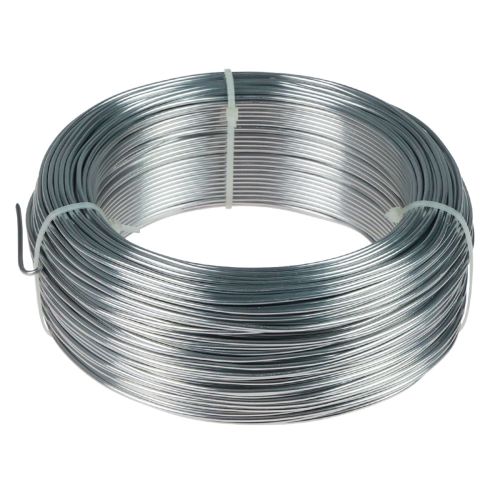 Aluminiumstråd aluminiumstråd 2mm smykketråd sølv 118m 1kg