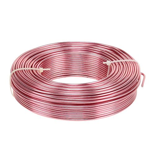 Aluminiumstråd Ø2mm 500g 60m rosa