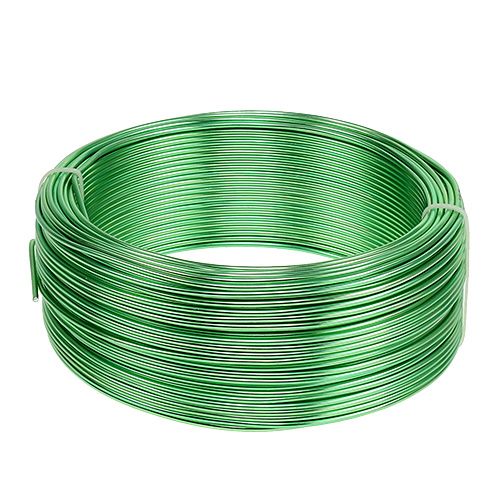 Aluminiumtråd Ø2mm grønn 500g (60m)