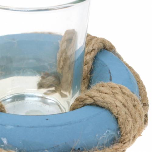 Floristik24 Lykteglass med redningsbøye Ø11cm H7cm sett med 3