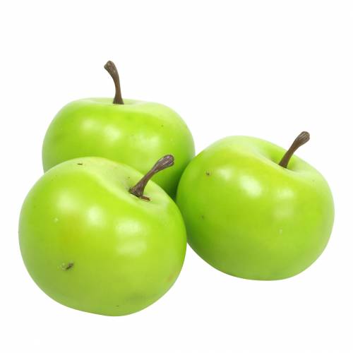 Mini eple kunstig grønn Ø4cm 24stk