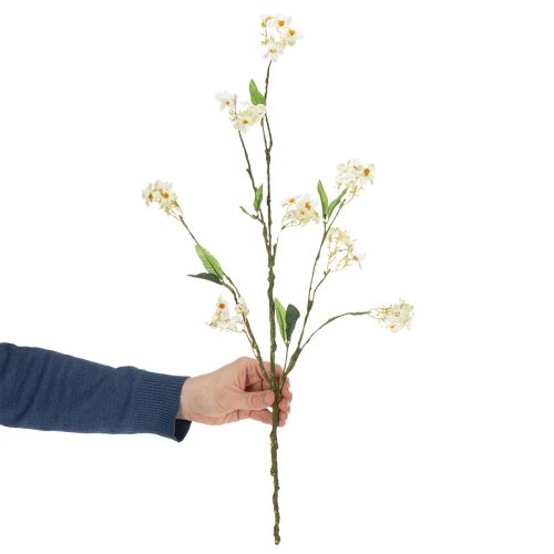gjenstander Epleblomstgren, kunstig blomstergren, hvit, 65 cm, 1 stk.