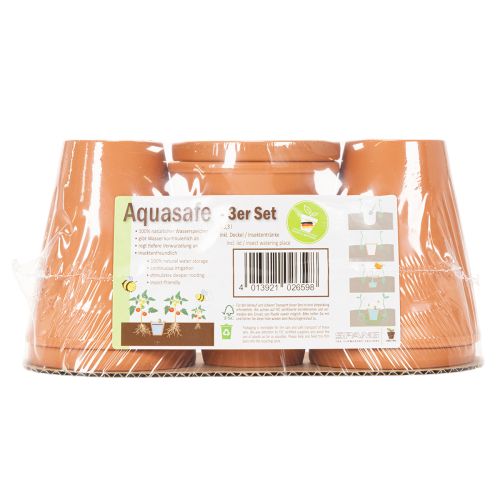 Aquasafe vannreservoar med insektsdrikketrau for hage, balkong, terrasse, 12 cm, 3 stk. | Floristik24.no