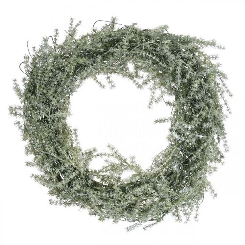 gjenstander Dekorativ aspargeskrans kunstig asparges hvit, grå Ø32cm