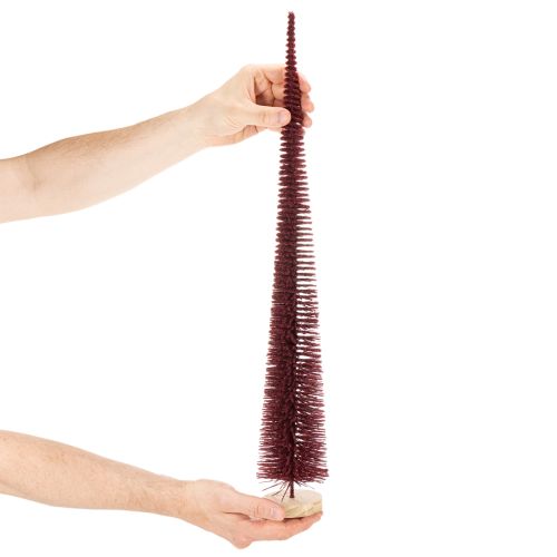 Dekorativt juletre, slank trefigur på en trebase, 60 cm | Floristik24.no