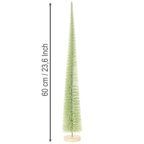 Kunstig juletre, dekorativt tre på trebase, 60 cm | Floristik24.no