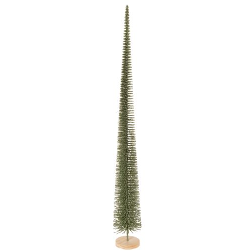 Kunstig juletre med trebase til julepynt, 80 cm