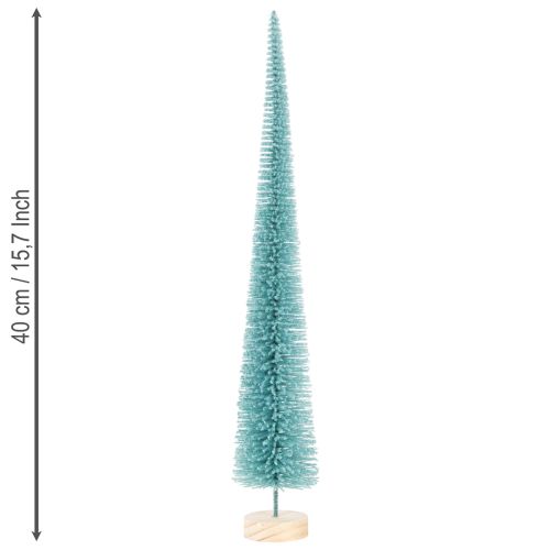 Kunstig juletre, smalt, med trebase, 40 cm | Floristik24.no