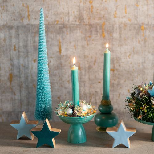 Kunstig juletre, smalt, med trebase, 40 cm | Floristik24.no