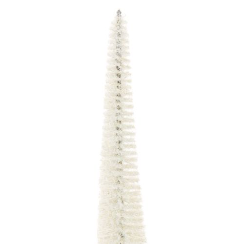 Dekorativt juletre med trebase for vinterdekorasjon, 40 cm, 3 stk. | Floristik24.no