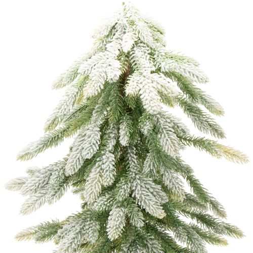 Kunstig grantre med snødekorasjon, vinter og jul, 95 cm | Floristik24.no
