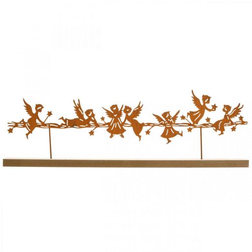 Floristik24 Borddekorasjon Juleengel metallstativ rist 50 × 17cm