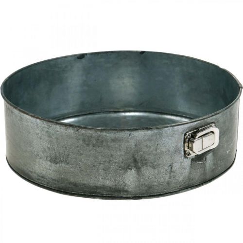 Floristik24 Plantekar, dekorativ stekepanne, springform for planting, metalldekor Ø24cm H7,5cm