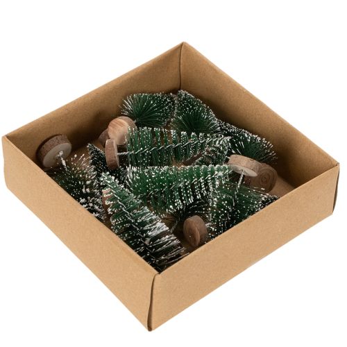 Kunstige mini-juletrær som