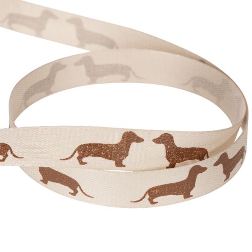 Gavebånd med dachshundmotiv