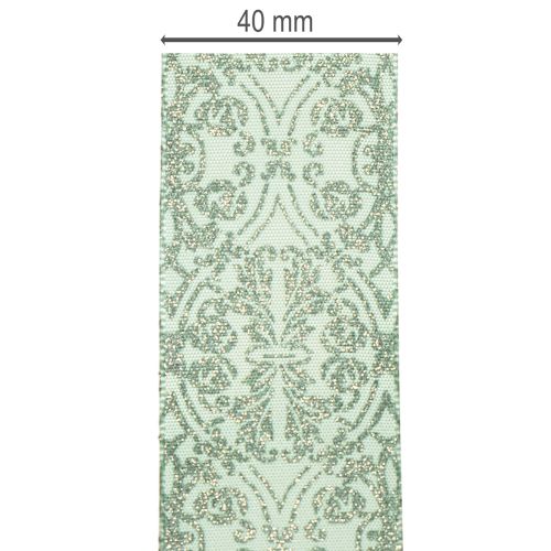Gavebånd med klassisk mønster til sløyfer og dekorasjon, 40 mm x 15 m | Floristik24.no