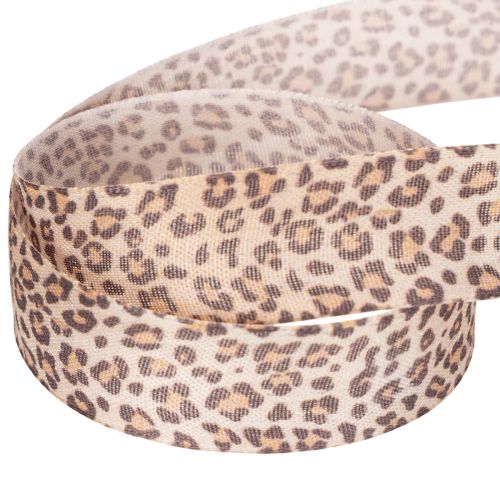 Gavebånd med dyreprint leopard, 25 mm bredt, 18 m langt | Floristik24.no