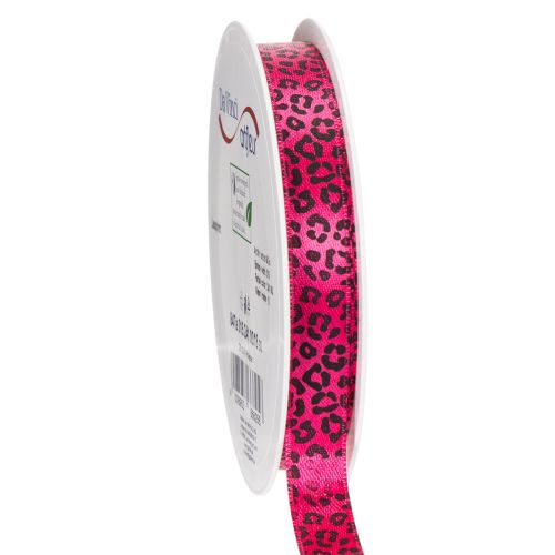 Dekorativt bånd med leopardmønster, rosa, 15 mm x 18 m kjøpe | Floristik24.no
