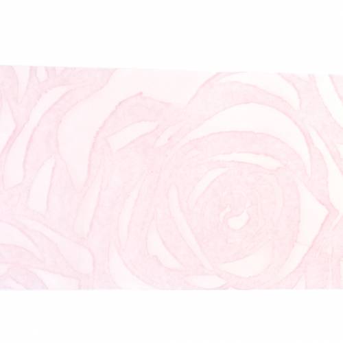 Floristik24 Deco bånd roser bred rosa 63mm 20m