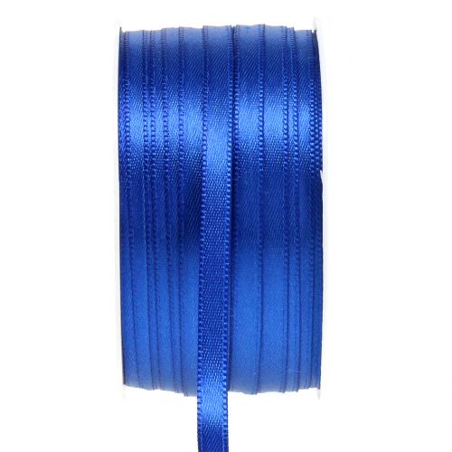 Dekorativt bånd blå 6mm 50m