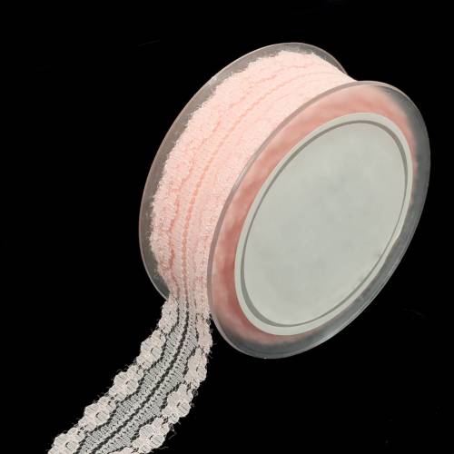 gjenstander Blondebånd deco-bånd rosa 20m 3cm gaveinnpakning