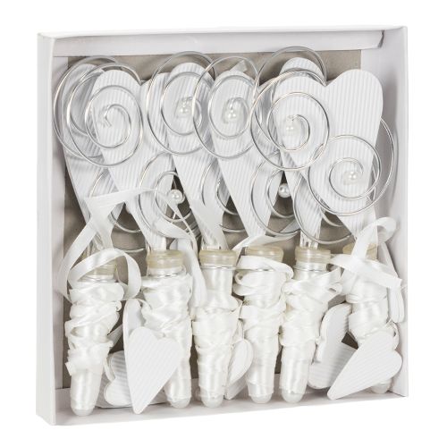 gjenstander Benkhenger med rør og hjerte, 18 cm, 6 stk.