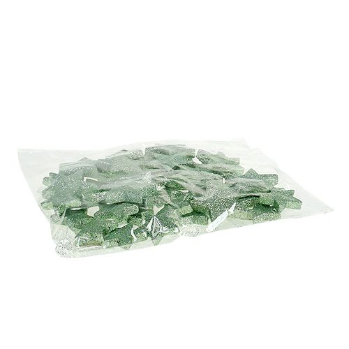 Floristik24 Håndverksstjerner mintgrønt 4-5cm 40stk