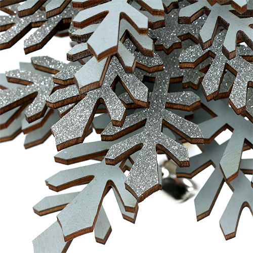 Floristik24 Tre til å henge sølv med bjelle 40cm