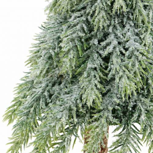 Floristik24 Deco juletre snøgrønt, hvitt 56cm