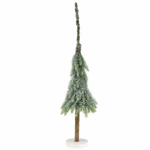 Deco juletre snøgrønt, hvitt 56cm