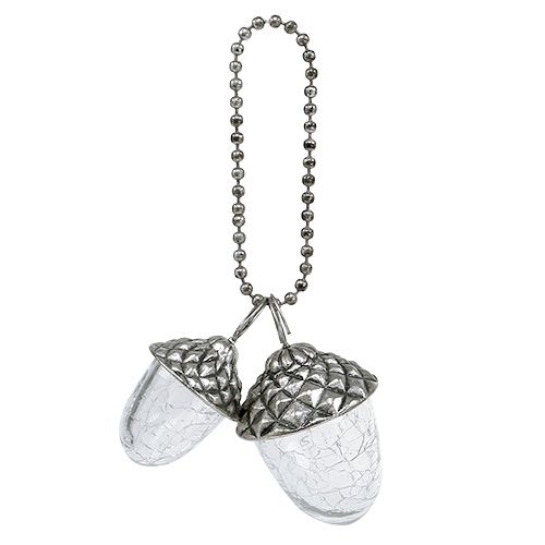 Floristik24 Treet ornament eikenøtter å henge 5cm - 7cm L16cm