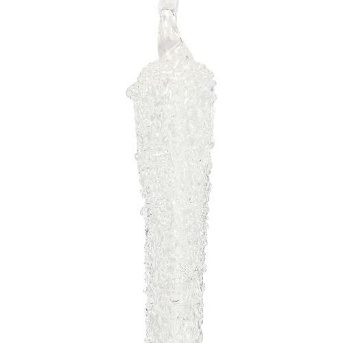 gjenstander Juletrepynt, istapper, glassdekorasjoner til oppheng, 19 cm, 3 stk.