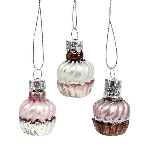 Tredekorasjoner muffins blande Ø2,5cm 6stk