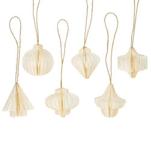 Elegant juletrepynt i papir, julepynt, skandinavisk utseende